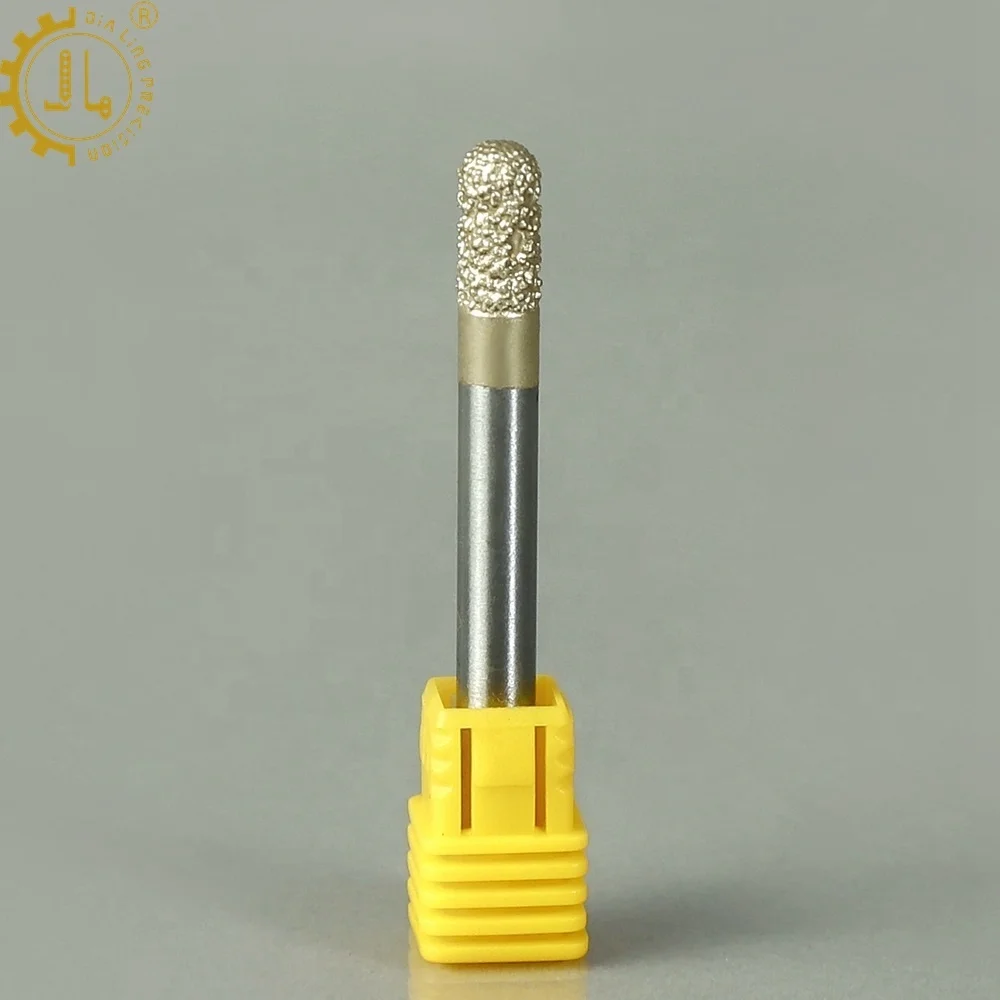 CNC Diamond Stone Carving Tools Vacuum Brazed Stone Granite Engraving Bit CNC Bits For Marble