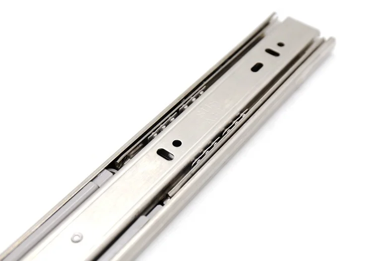 High Quality Ball Bearing Full Extension Stainless Steel Soft Close Hydraulic Cabinet Drawer Slide Rail For Kitchen Office