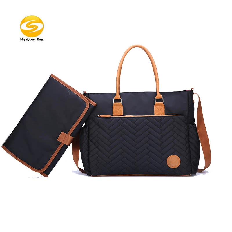Diaper Bag maternity bag,Nappy Bag with Changing Pad - Stylish Designer Tote for Moms,waterproof quilted nylon changing bag