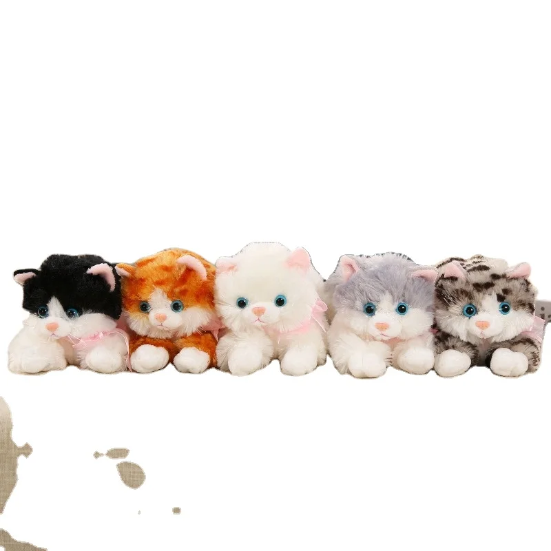2024 High quality action figure realistic kitten cat Simulated cat plush toy Stuffed Animal Pet Cat Doll