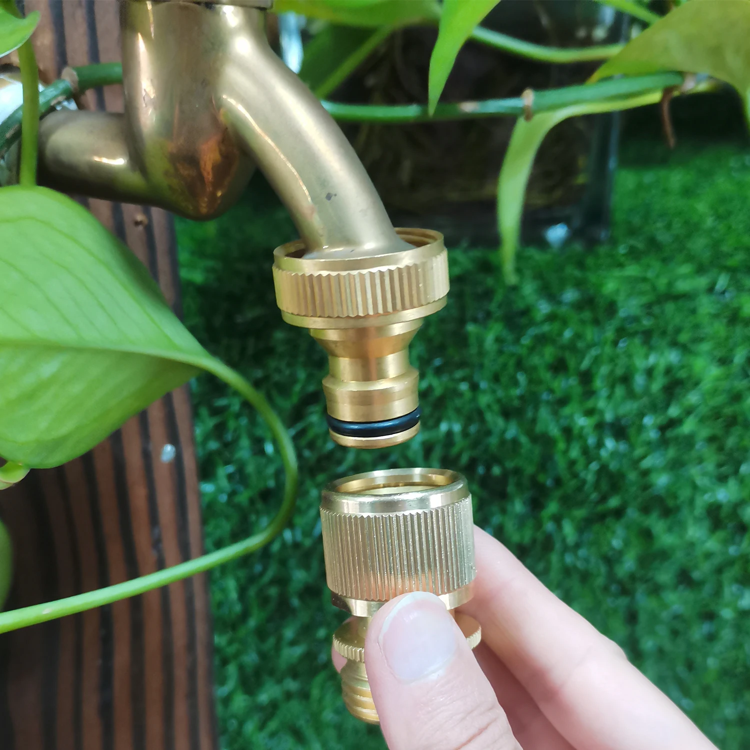 brass garden hose pipe fittings connectors quick connector