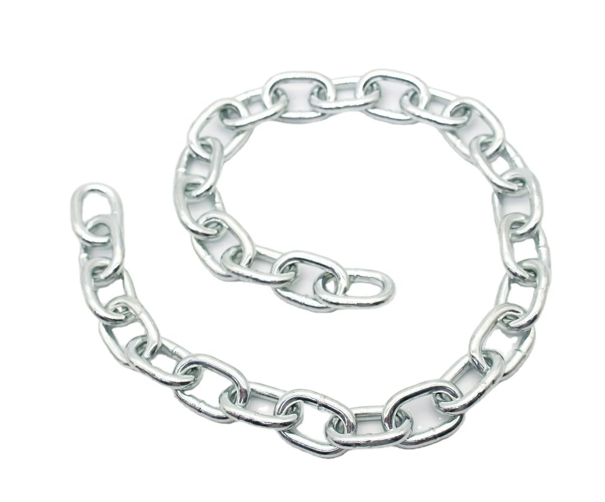 DIN 5685A electro galvanized welded chain welded iron chain