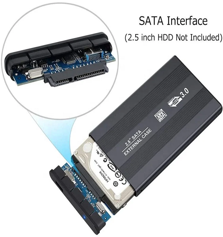 Корпус для внешнего жесткого диска USB 3 0 2 5 дюйма SATA HDD SSD Win 7 8 XP Vista Mac