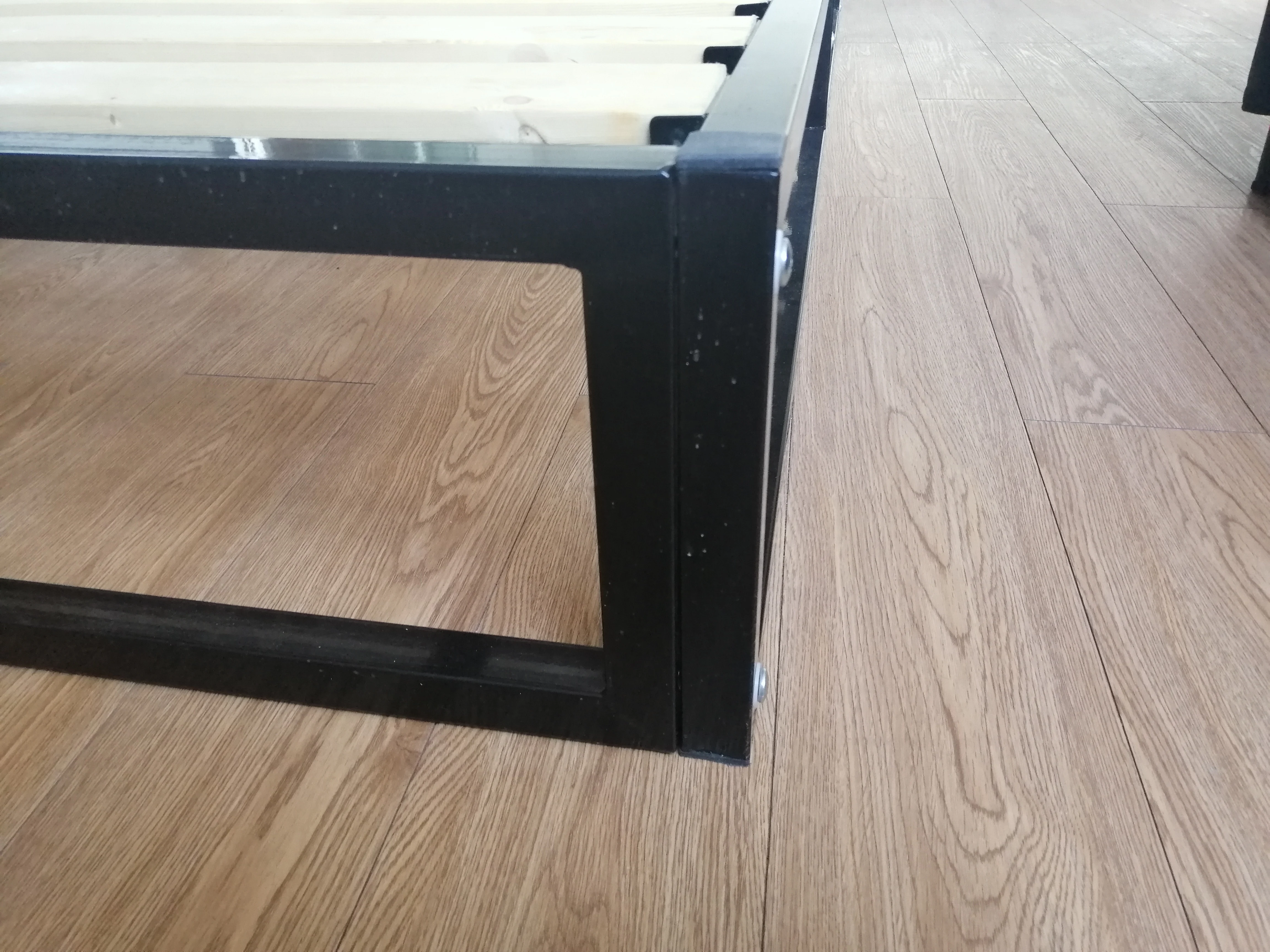 Custom Size Factory Direct Supply Black Stable Metal King Queen Bed Frame