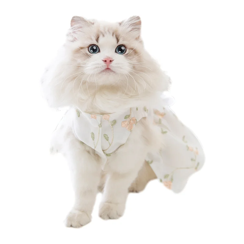 High Quality Explosive Wholesale Pet Clothes Small Fresh Sweet Lovely Summer Floral Dress for Cats and Dogs