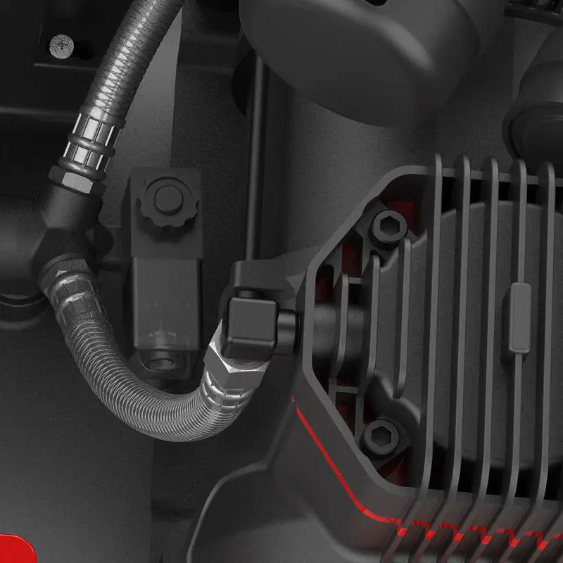 Auarita Compresseur Air Portable 750W*4 1HP*4 120L 4-cylinder Industrial Oil-free Silent Electric Air Compressor