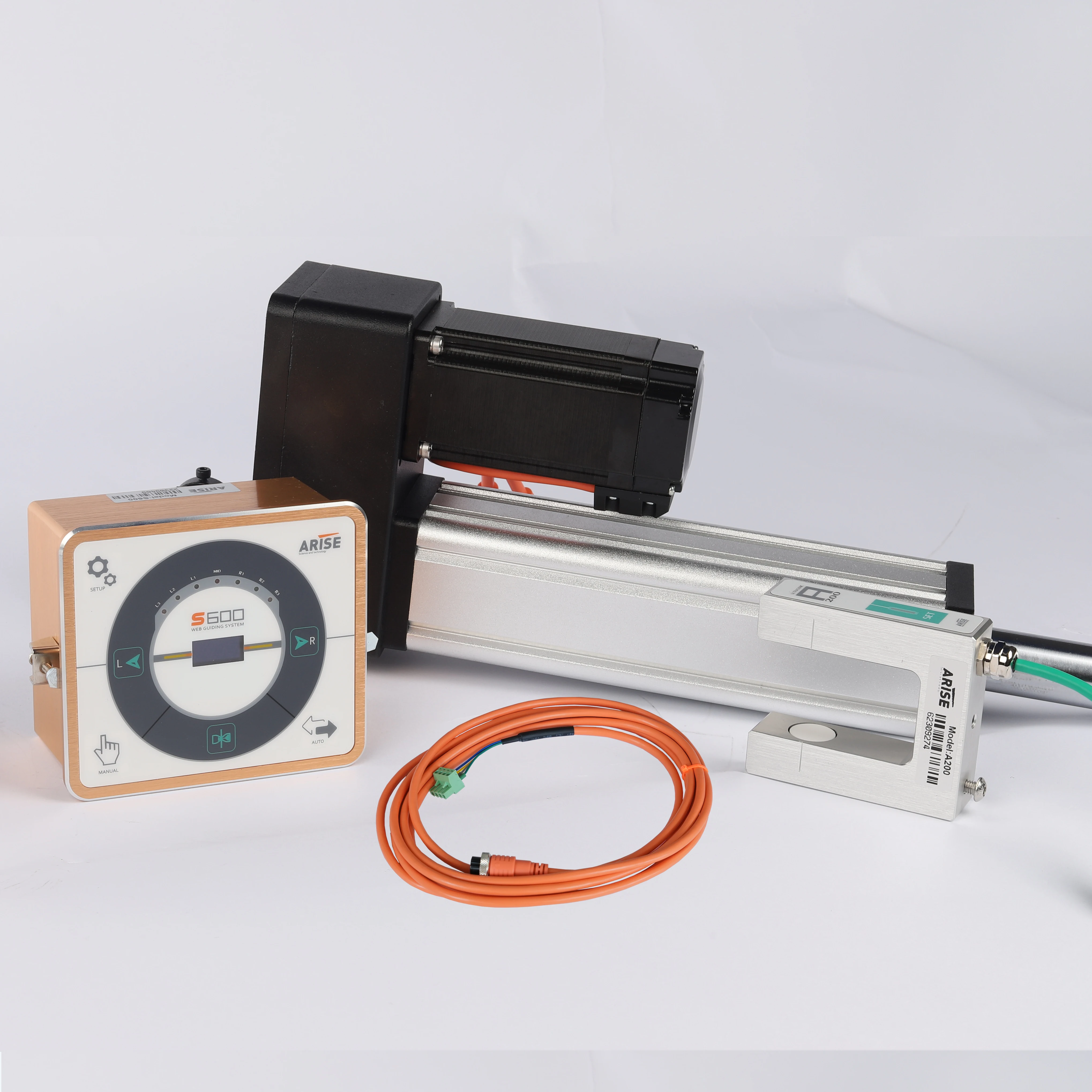 Epc edge position control system with web guide sensor web guide bst