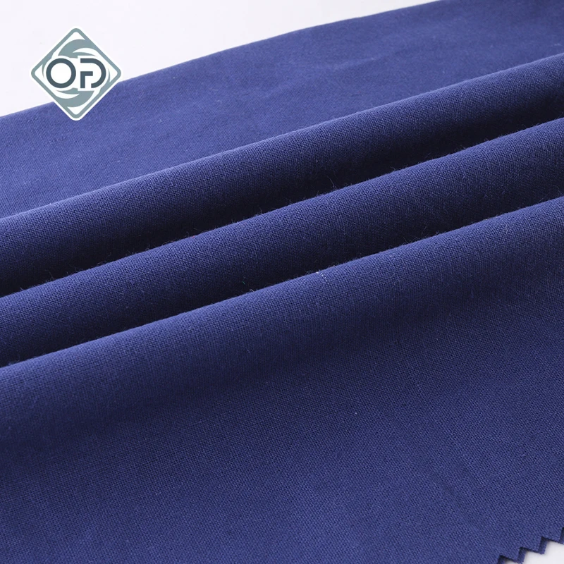 100% 230gsm Blue  Cotton  Drill  TC Twill Canvas And Ribstop   Fabric  Waterproof  For Trousers Pants