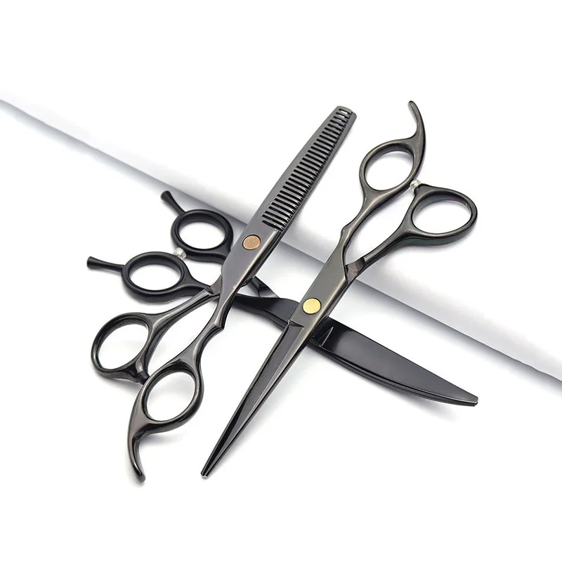 Professional Hair Scissors Women Hairdressing Scissors Shears Salon Barber 6inch Matte Black TIJERAS