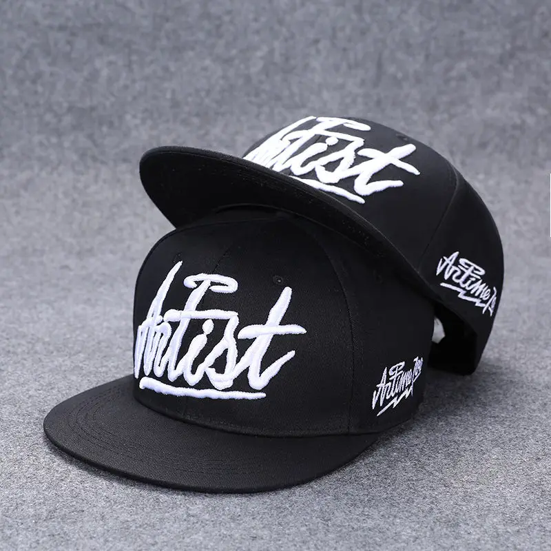 Classic Black 5 6 7 Panel Snapback Cotton Hats 3d Embroidered Logo Oem Hip Hop Era Vintage Custom Gorras Snapback Hat Cap