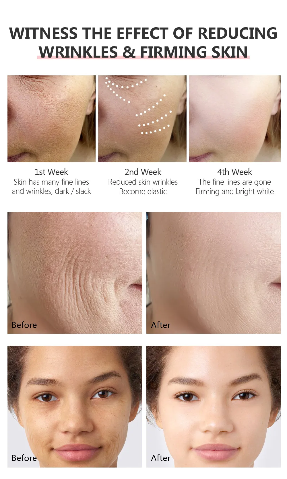 VIBRANT GLAMOUR Moisturizing Whitening serum Firming Fade Fine Lines Anti-wrinkle Anti-aging Deep face Care Retinol Face Serum