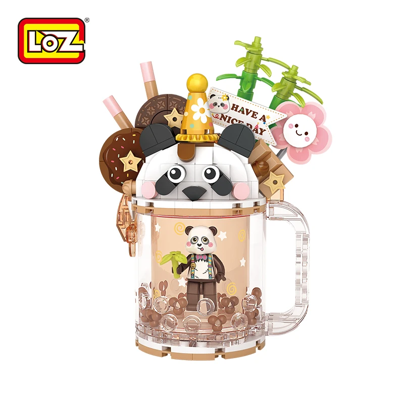 Loz 4201-4206 DIY Mini Summer Educational Plastic Kit Bricks Set Grape ICE CREAM QUICKSAND CUP Model Mini Building Block