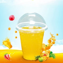 Wholesale printed logo juice cup 12oz 16oz 24oz disposable plastic smoothie cups disposable plastic bubble tea cup