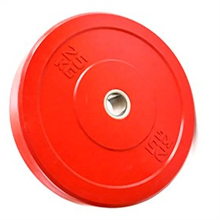 New style Weightlifting Barbell Bumper Plates 25kg Colorful Rubber Standard Weight Bumper Plate