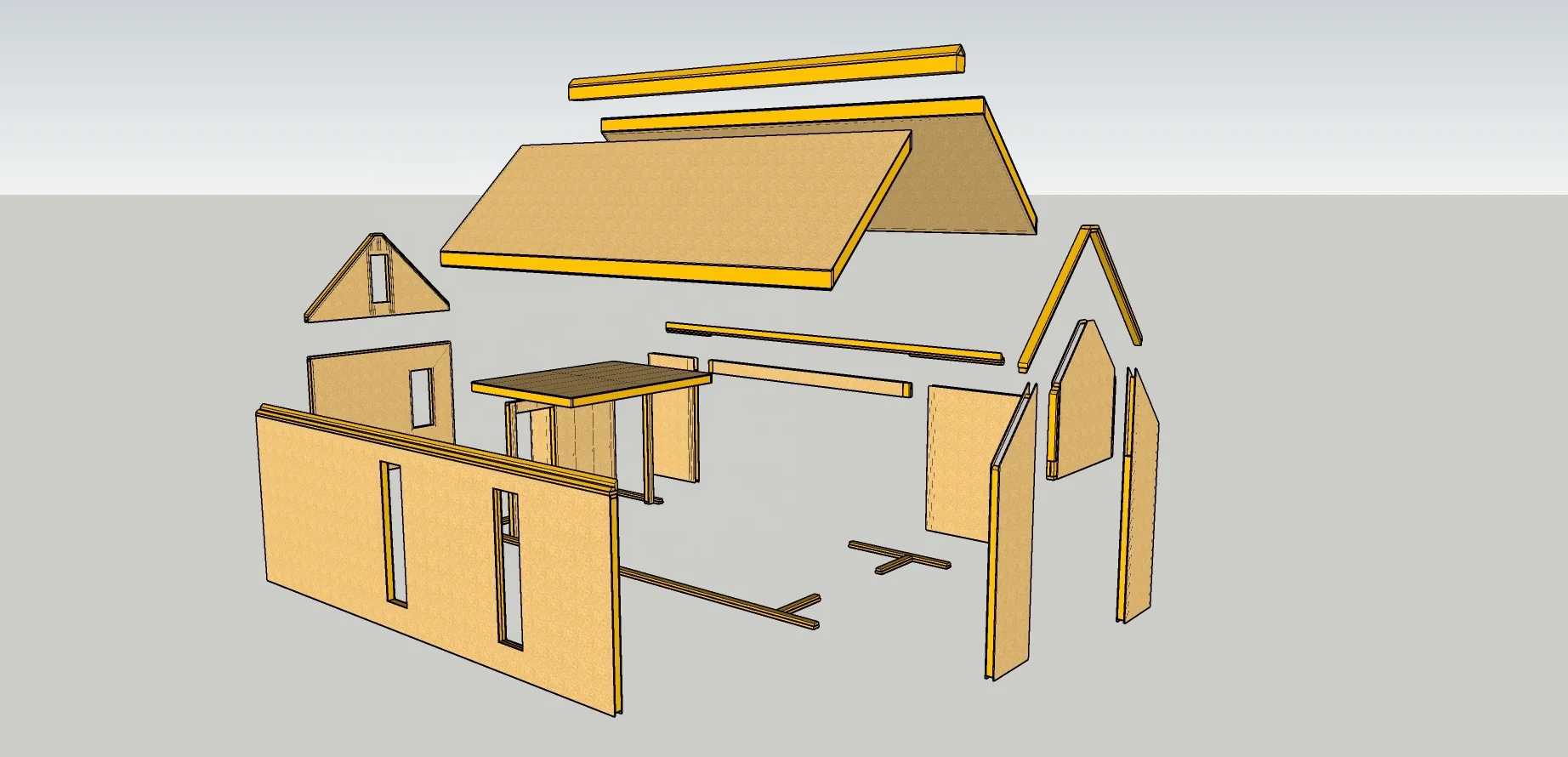 Quacent Low-Rise Durable Prefabricated SIP Prefab House Kit, Quickly Assemble Environmentally Friendly And Livable Villas
