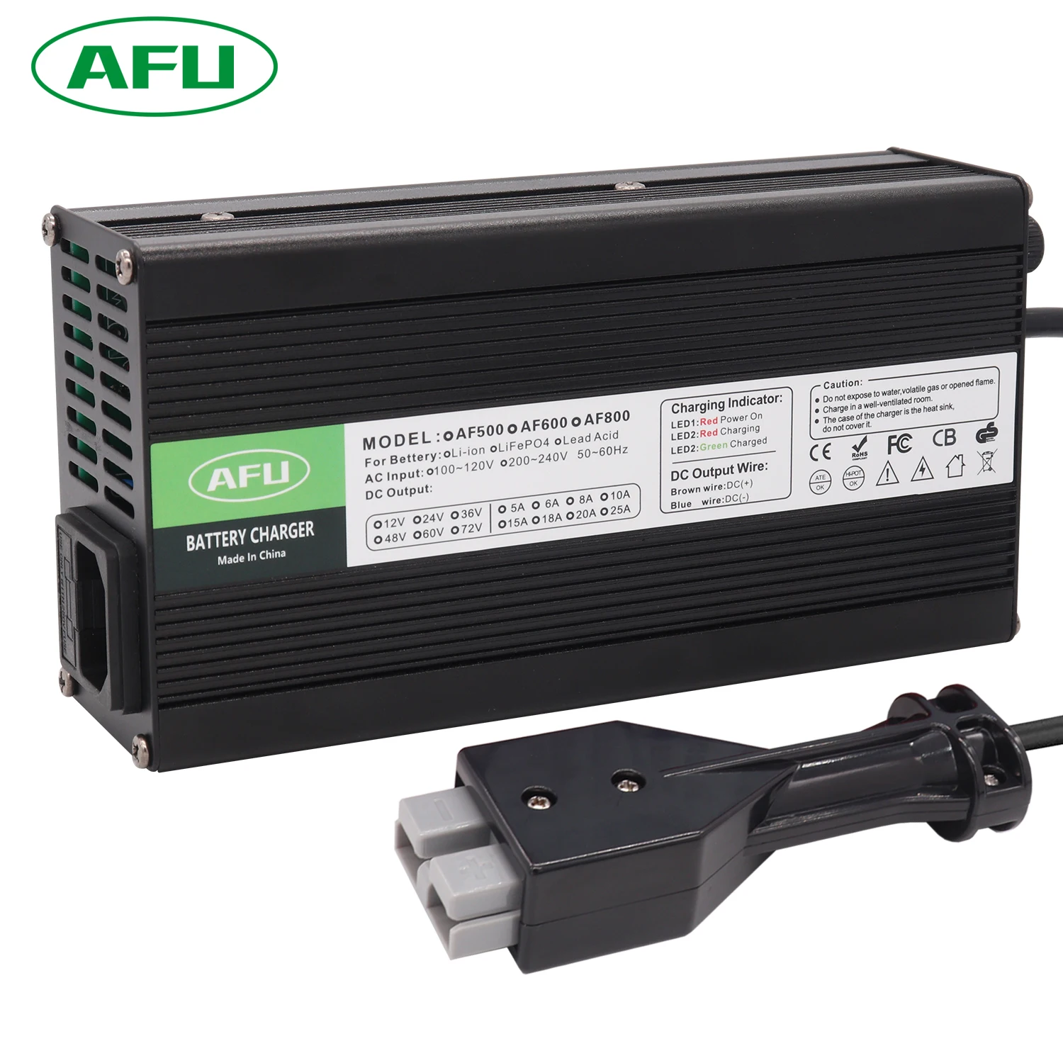 Aluminum Case  36V 10A Lead Acid Auto Charger Float Charge 41.4V Max Power 44.1v For 36V Club Car EZGo Yamaha Golf Cart Charger