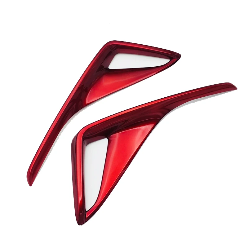 ABS Plastic Red Colour Tail Rear Fog Light Cover Trim For Toyota CHR 2017 2018 Molding Car Exterior Accessories
