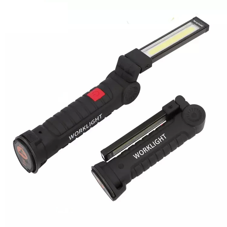 5 Modes COB LED Work Light USB Rechargeable Working Lights with Magnetic LED Flashlight Inspection Lamp for Car Repair Camping