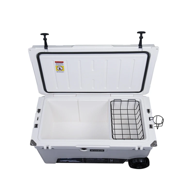 Insulated lunch box cooler Price 70QT with wheels large size cooler bag box, rotomold plastic ice chest
