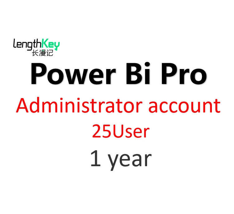 Official Power Bi Pro  Administrator account contain 25 User 1 year Renew Manual registration Guaranteed after-sales