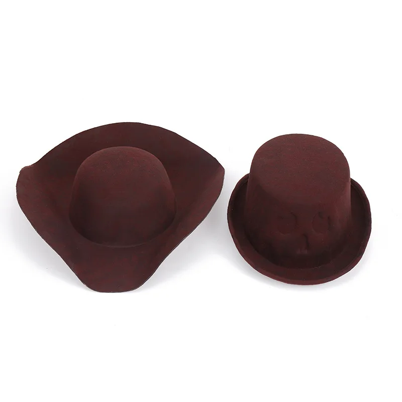 Printing Logo Felt Red Captain Morgan Pirate Hat With Button