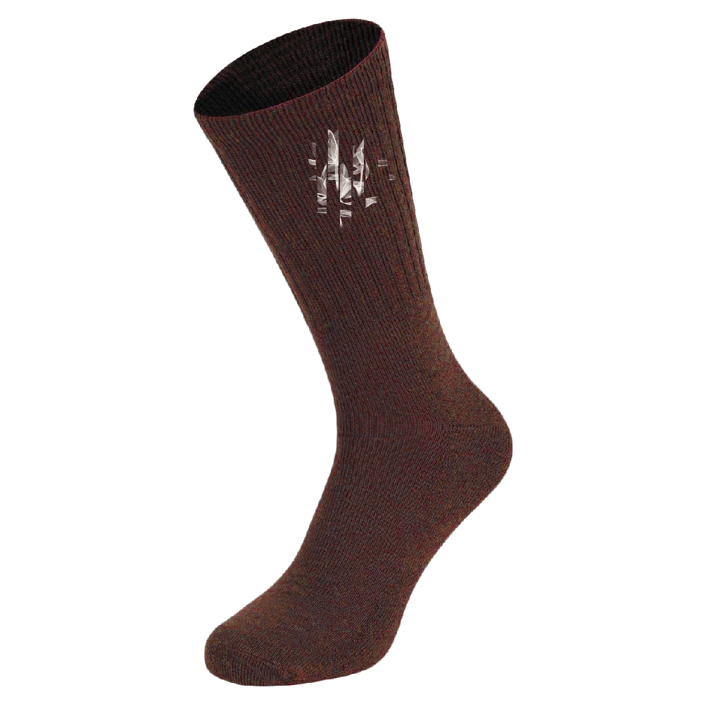 Vintage bamboo breathable dark color unisex socks custom design patch work for socks