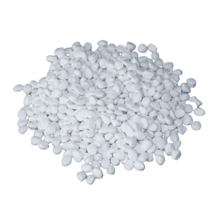 Factory Wholesale Customized Hot Sale PP PC PE ABS PP-R Granule 20%-80% TiO2 White Masterbatch for Plastic Pips Blowing Molding