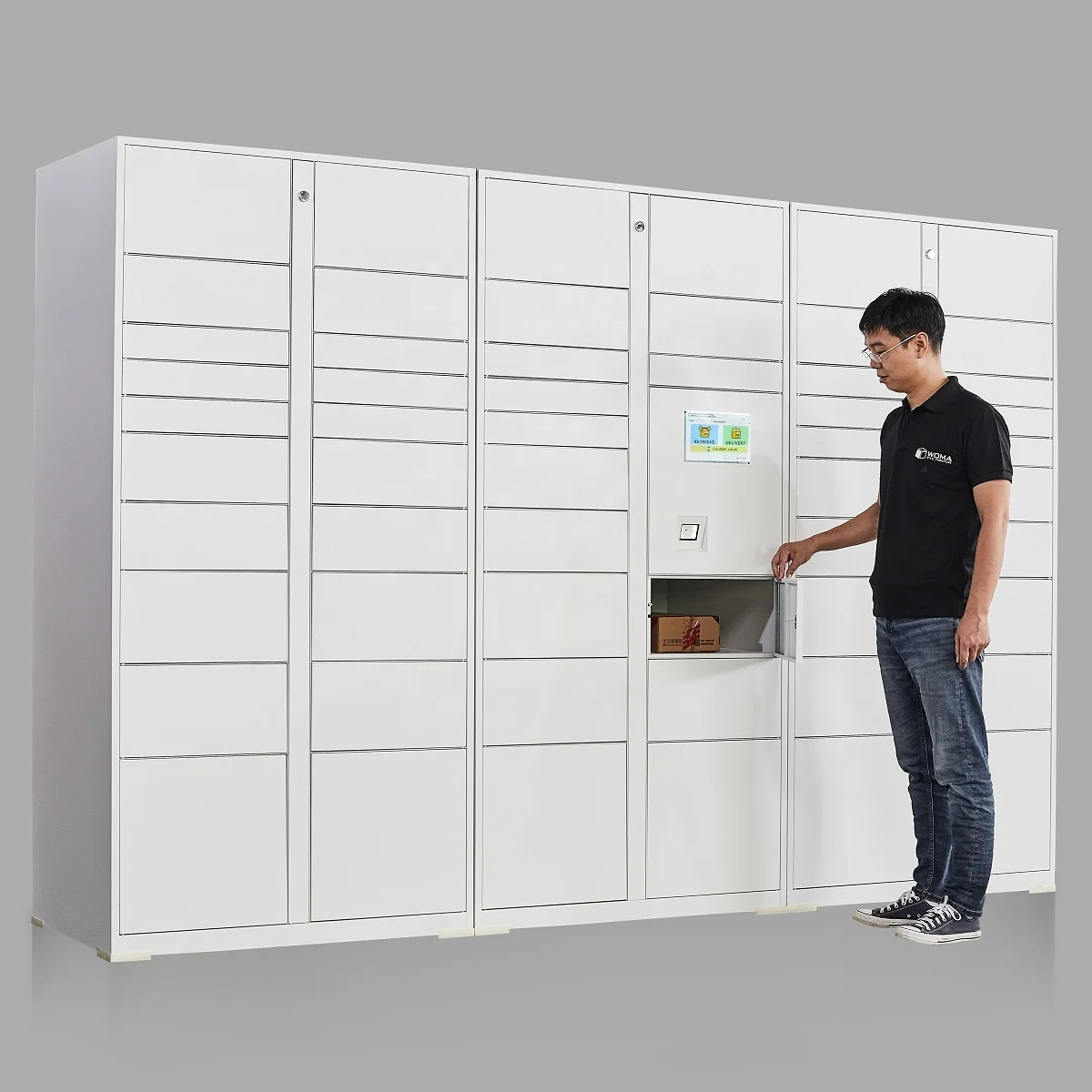 Storage Locker Outdoor Electronic Parcel Delivery Steel Smart