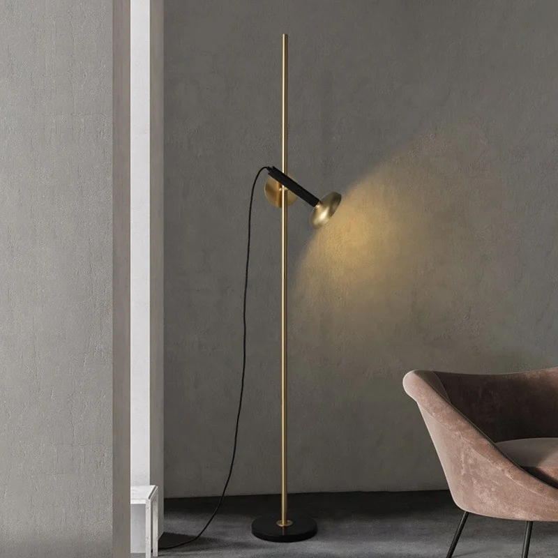 Современный роскошный дизайн медная прикроватная Светодиодная лампа для гостиной декоративная угловая подставка дивана светильник