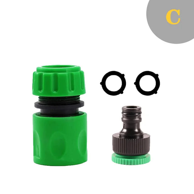Garden Watering Hose ABS Quick Connector 1/2 End Double Male Coupling Joint Adapter Extender Set For Pipe