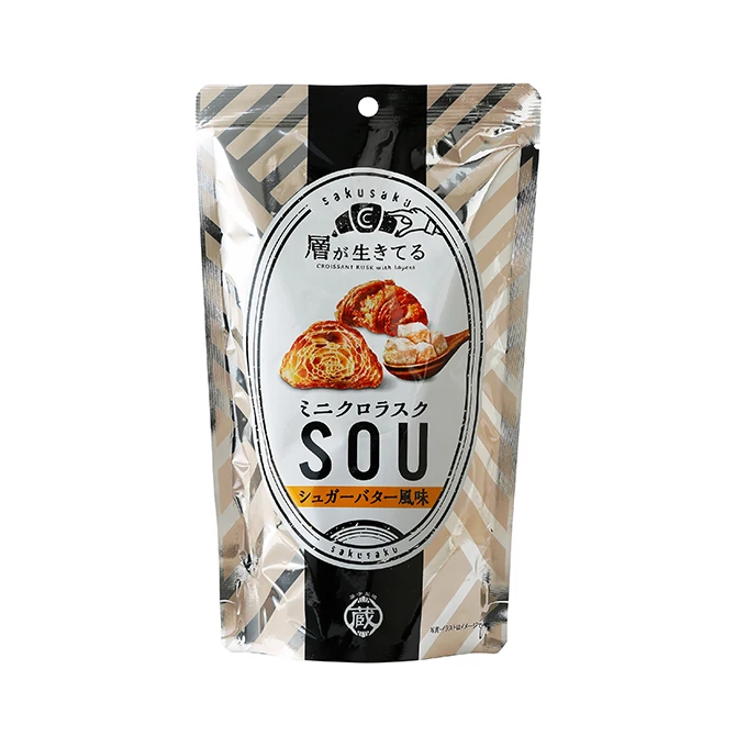 Japanese baking pan rusk cake cracker with unique flavor texture