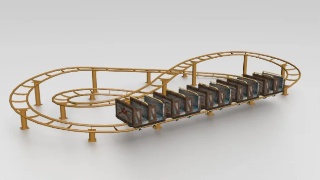 Made in China Family Roller coasters Cheap Roller coaster amusement park sells mini roller coasters