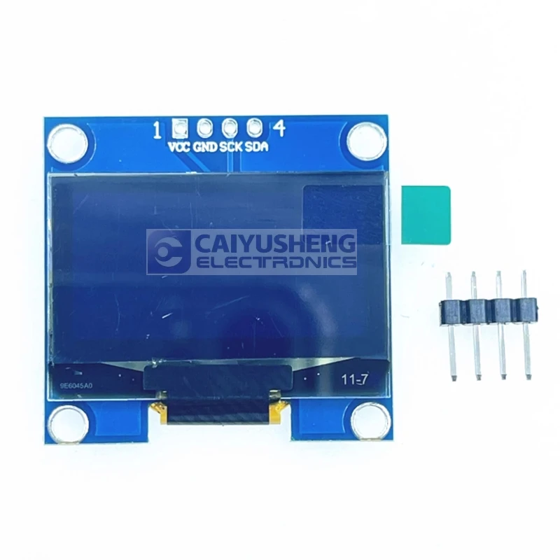 1.3-inch OLED LCD module blue white IIC communication 4-pin