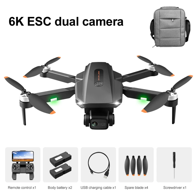  Amazon Лидер продаж RG101 мини дроны 6K ESC HD Двойная камера профессиональный Дрон 5G Wifi GPS перезаряжаемые радиоуправляемые