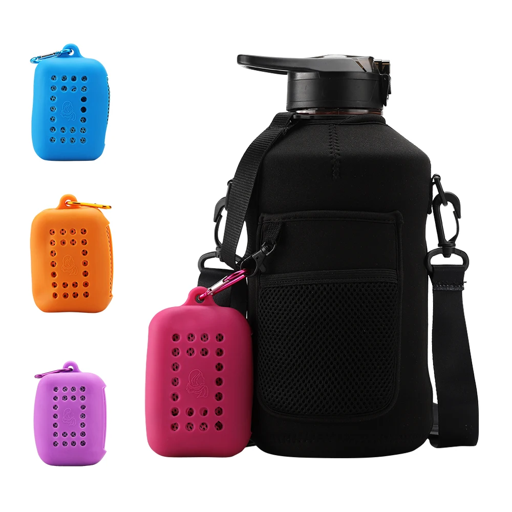 2.2L Sport Gym PETG Water Bottle With Silicone case and towel