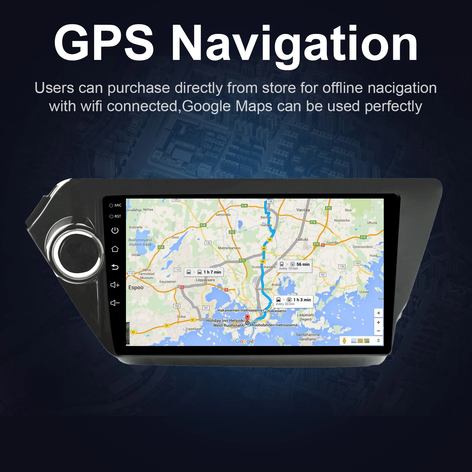 High Definition Stereo Capacitive GPS Navigation USB Player 9 inch Android Car Radio For Kia K2 Rio 2012-2016