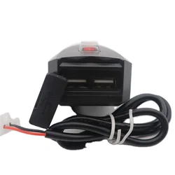 10-80V Motorcycle Electric Vehicle Dual Port USB Waterproof Charger