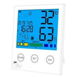 CH-909 сенсорная кнопка Система мгновенных Многофункциональный беспроводной электронный ЖК-дисплей бытовой цифровой термометр