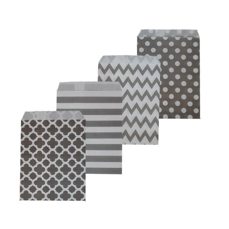 Greaseproof Kraft Paper Bags Food Grade French Fries Paper Bags Fast Food Packaging Bag For Restaurant