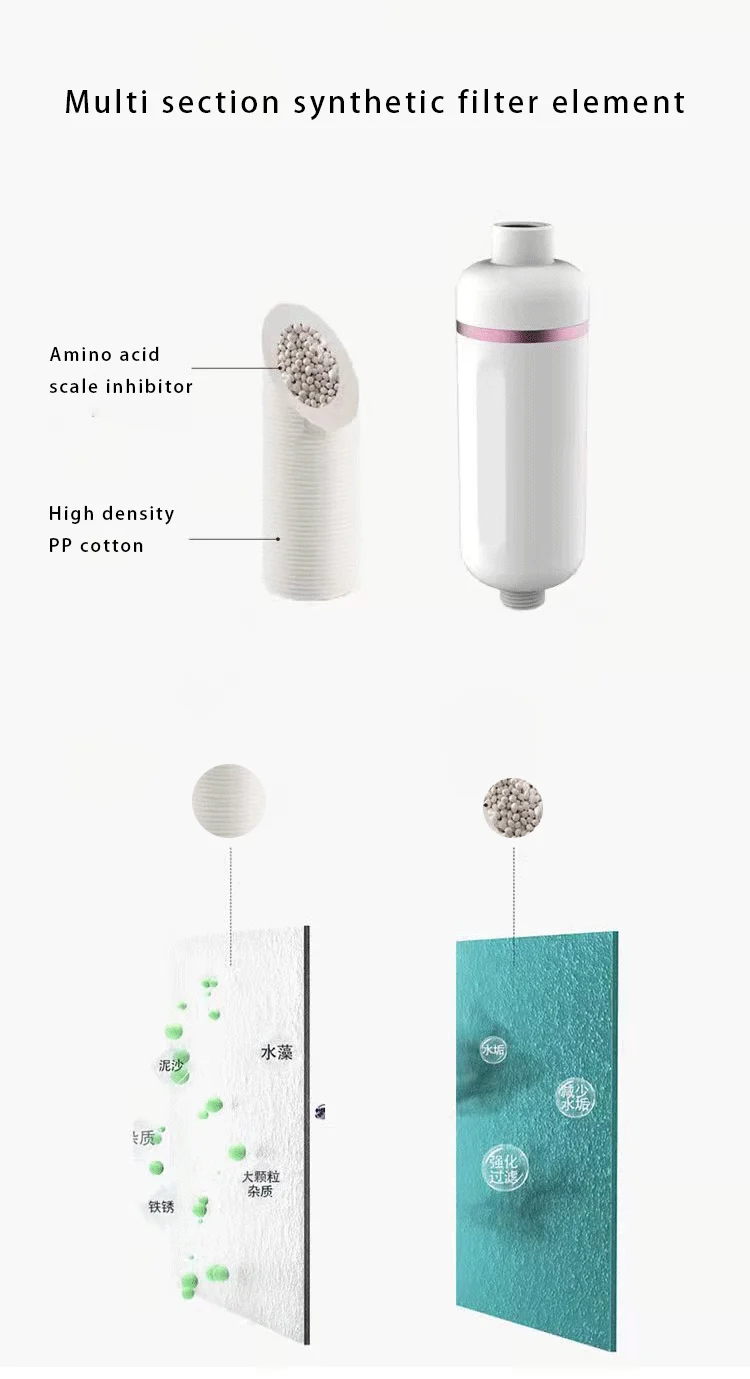 2022 new design water softening  shower filter faucet filter tap water