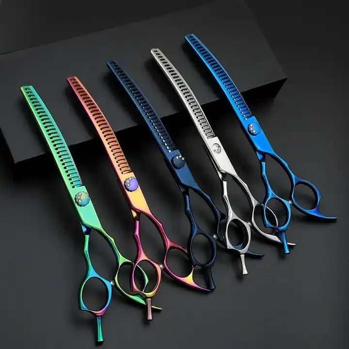 6.5 7 8 9 Inch Japanese 440c Vg10 Stainless Steel High End Hair Beauty Dog Grooming Scissors Thinning Shears Kit Set For Pets
