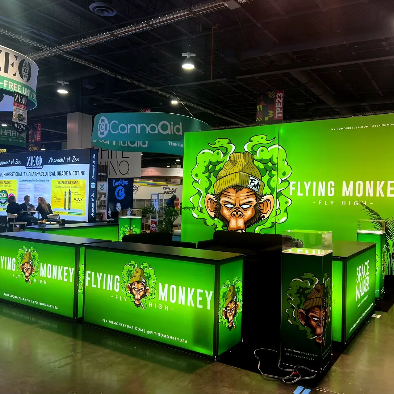 Easy Assemble Backlit Exhibition Display Aluminum Frame Led Fabric Light Box Exhibition Booth Design Trade Show Booth