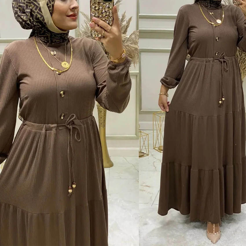 2023 Turkey New Latest Designs Traditional Muslim Clothing Robes Modest Islamic Clothing Muslim Women Dress Vestidos