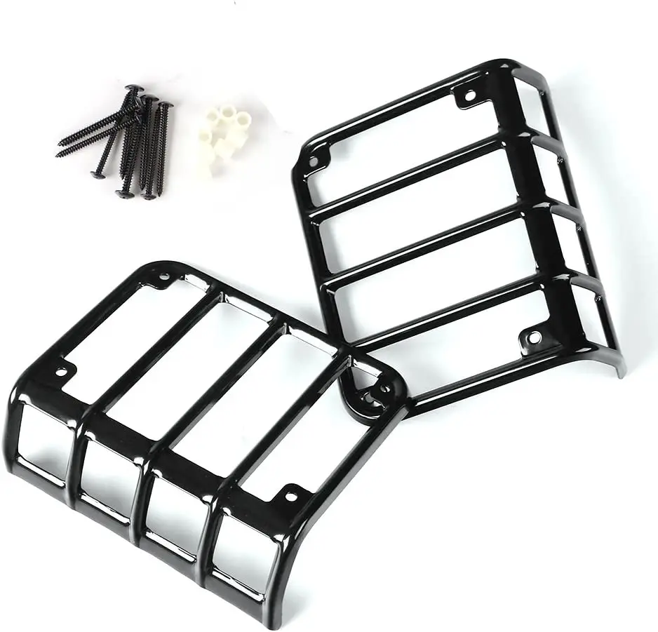 High Quality 2022 Headlight Covers Tail Light Cover Rear Lamp Guards Protector For 2007-2017 Jeep Wrangler JK