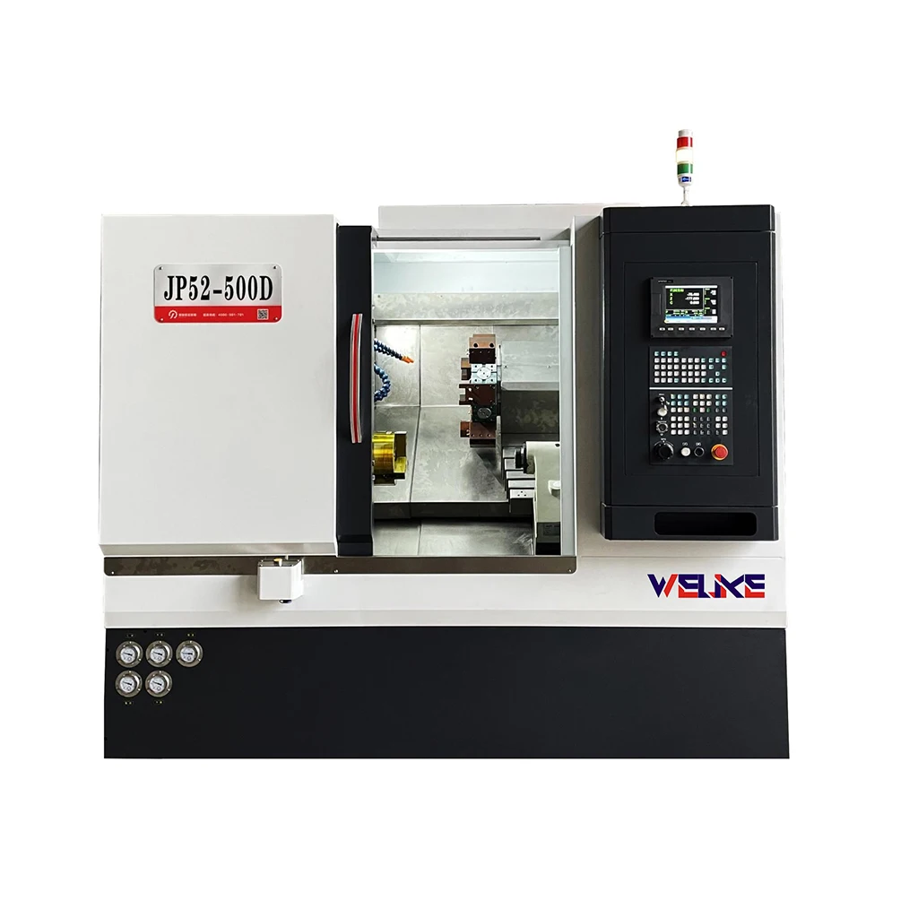 Slant Bed with hydraulic turret  Economical JP52D CNC Lathe High Precision Efficient Metal Lathe Machine