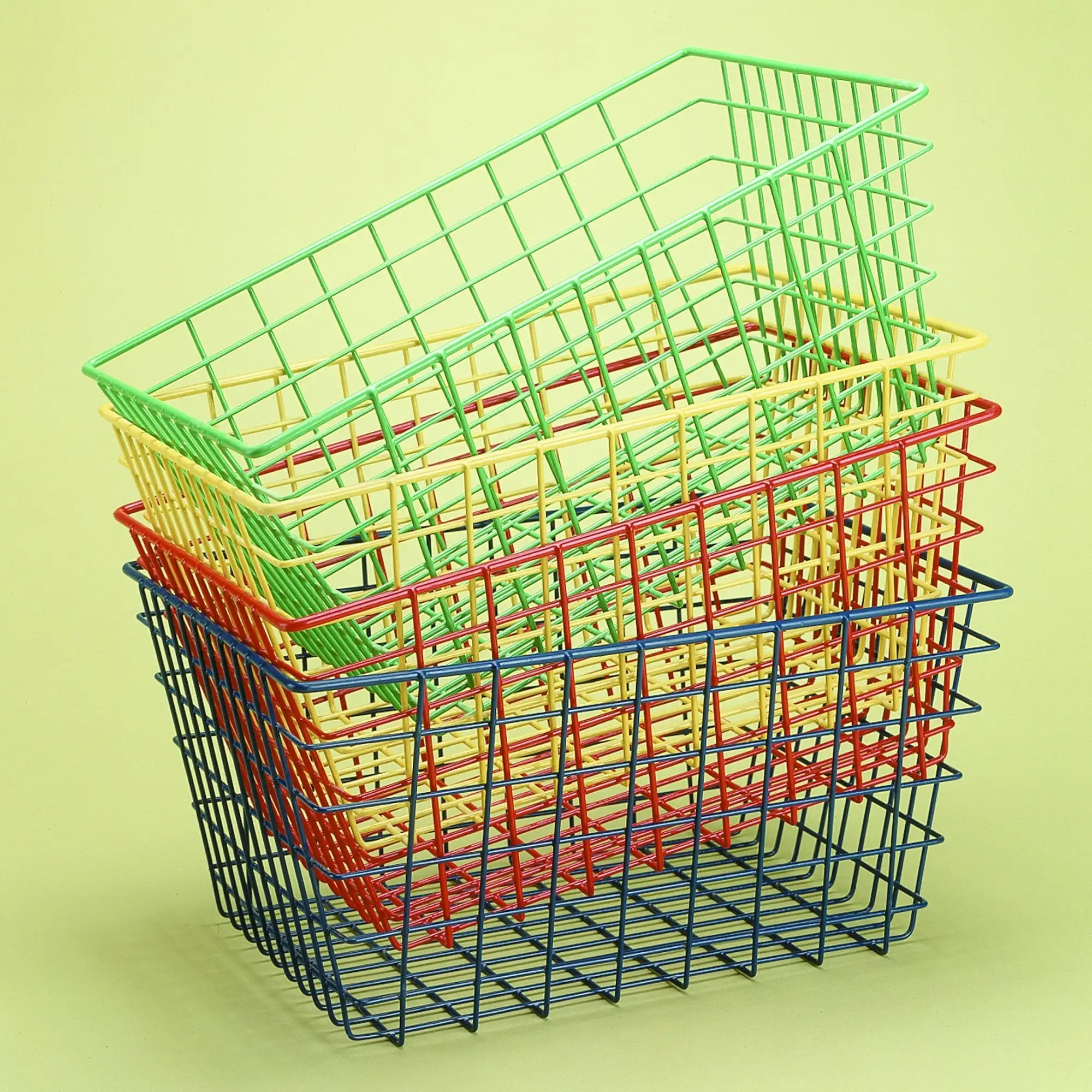 Hot selling PVC coated wire mesh storage baskets by Canton Fair supplier