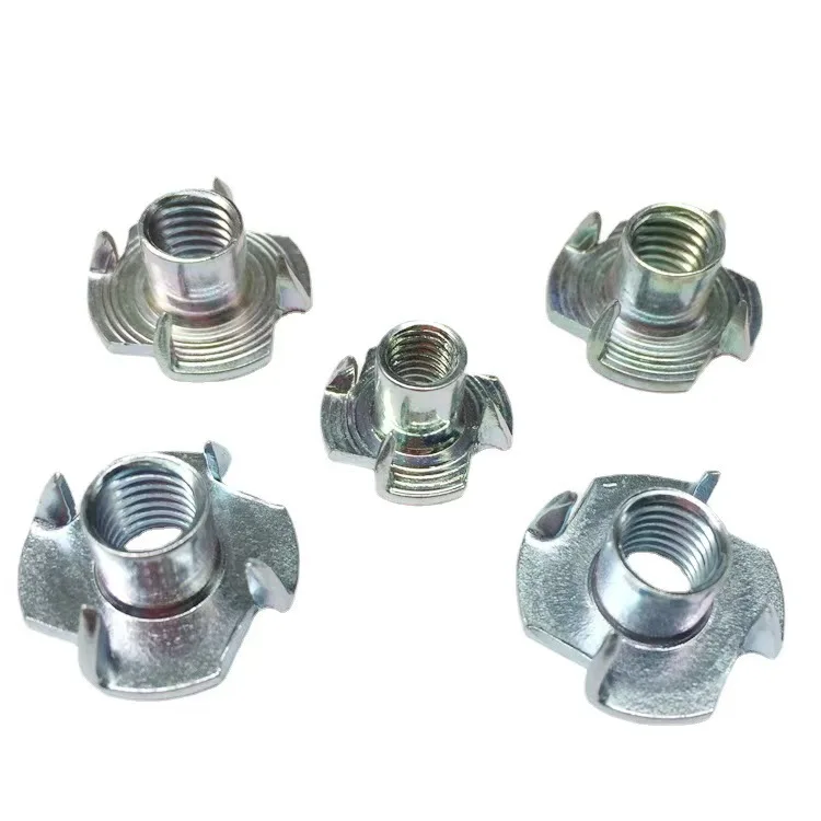 Furniture T Nuts Four Claw Prong Tee Nut din1624 4-Prong Tee Nuts