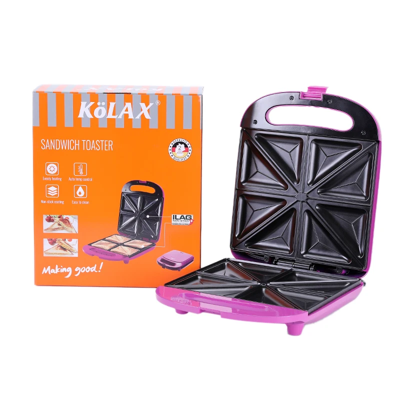 Бренд kolax четыре части сэндвич maker1400W антипригарная многофункциональная машина для завтрака тостер