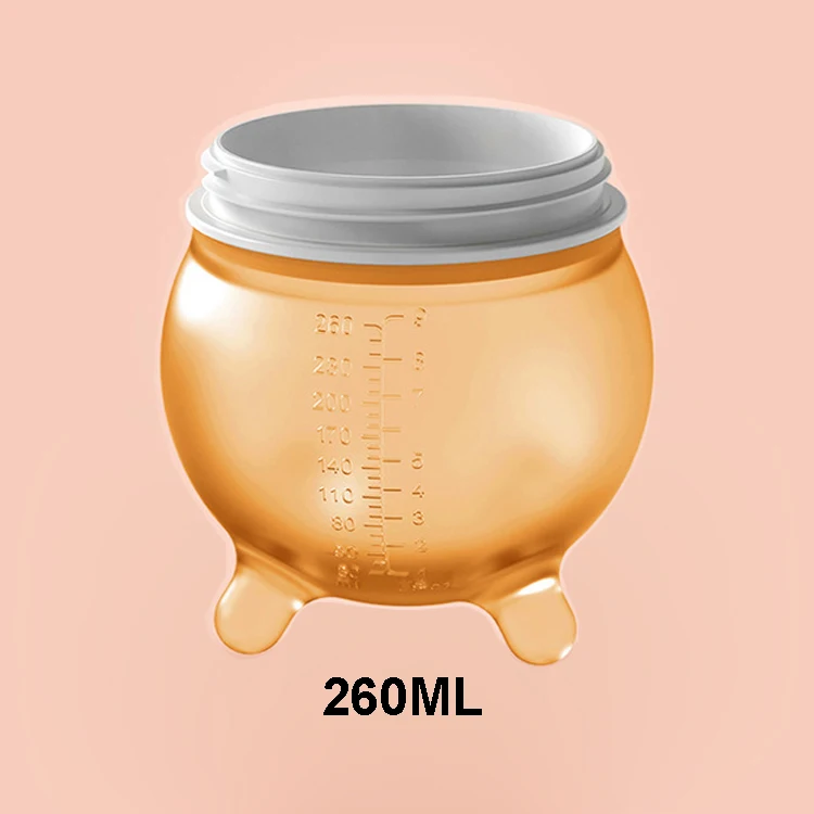 Custom Silicone Baby Bottle Breast Feeding Anti Colic Nano Silver Nursing Bottle Wide Neck Silicone Baby Milk Bottle 260ml