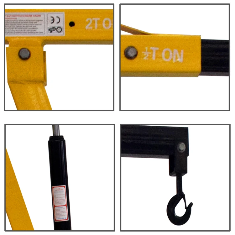 2Ton Foldable Car Hydraulic Engine Crane Manual Shop Car Hoist Engine Crane Lifting